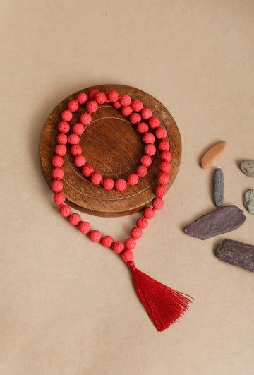 Red Jasper Chanting Beads